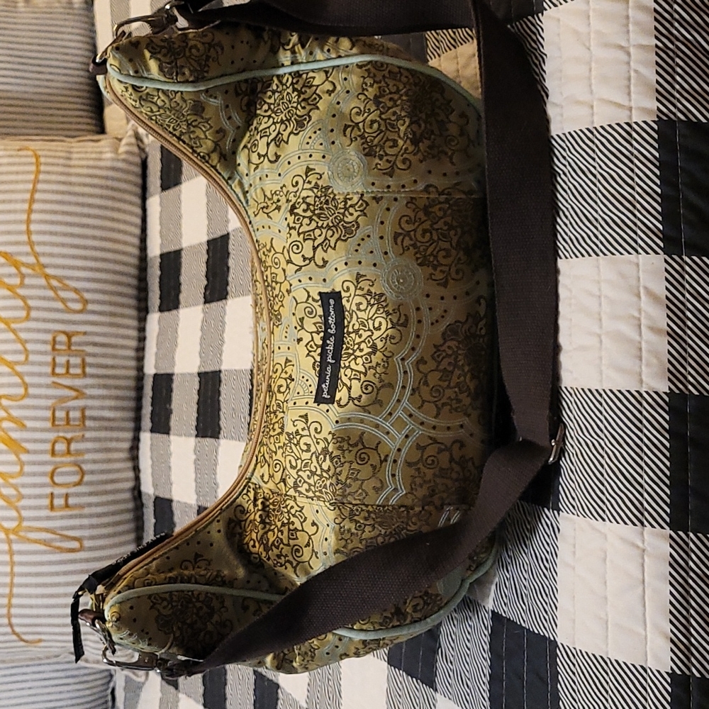Petunia Pickle Bottom Diaper Bag EUC Green/Turquoise